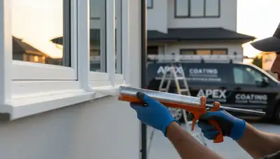 Professional caulking and sealing for Lynchburg VA home exterior to prevent drafts and moisture