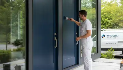 Professional door painting service in Lynchburg, VA by expert house painters for lasting curb appeal