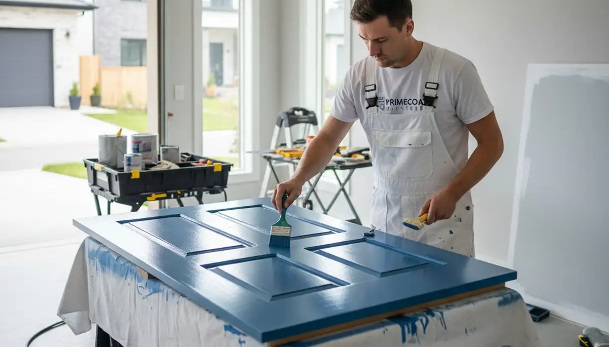 Professional door painting service by expert house painters in Lynchburg, VA