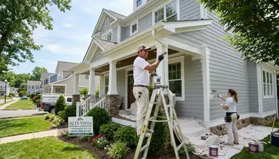 Professional house painting service in Lynchburg VA restoring home exterior with expert painters