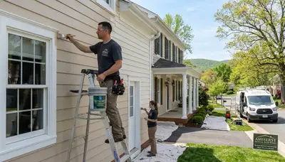 Professional house painters in Lynchburg VA providing expert residential exterior painting services