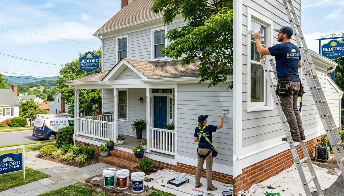 Professional house painters in Lynchburg VA providing expert residential exterior painting services