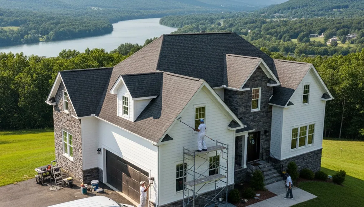 House painting crew in Lynchburg, VA providing professional interior and exterior painting services