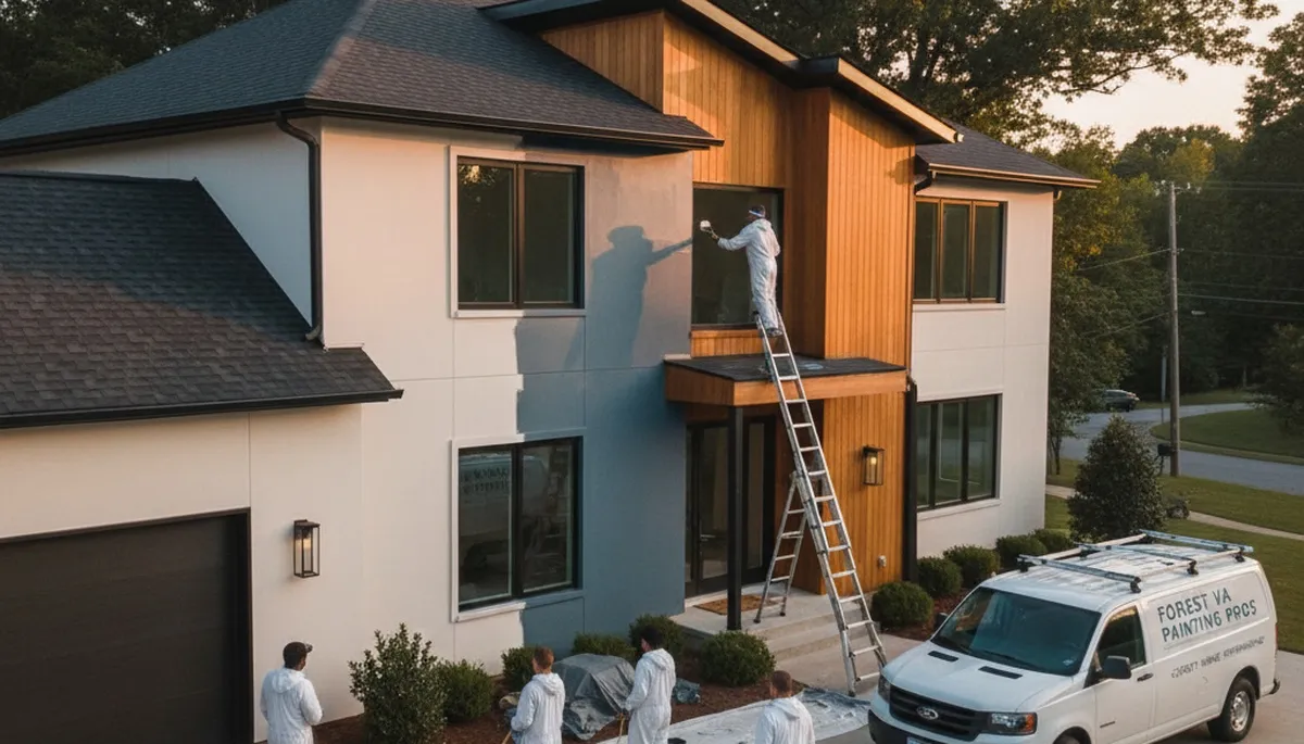 Professional house painting service in Lynchburg VA improving home exteriors
