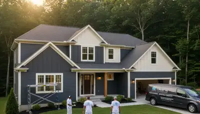 Professional house painters providing exterior home painting in Lynchburg, VA