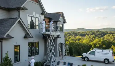 House painting service in Lynchburg, VA by Paintly Lynchburg VA for residential exterior painting