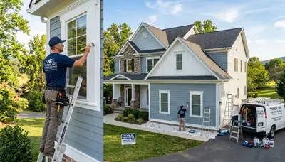 Professional house painters in Lynchburg VA providing exterior and interior painting services