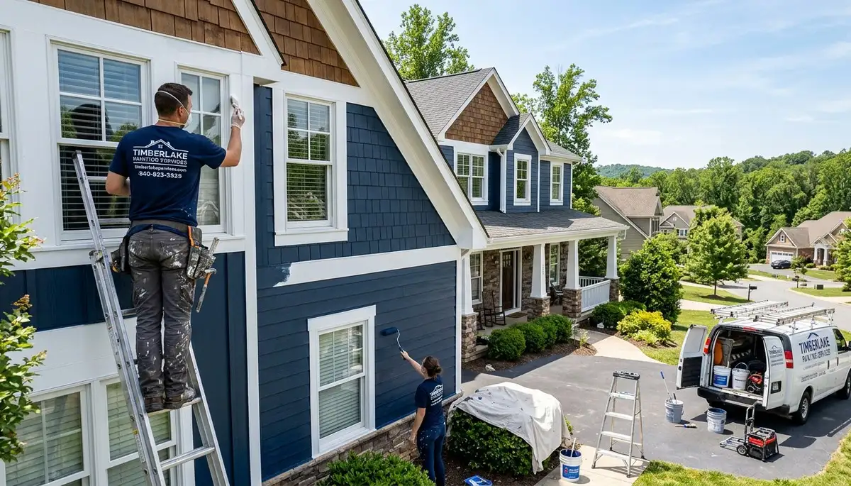 Professional exterior house painting service in Lynchburg VA by Paintinglynchburgva.com