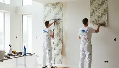 Professional wallpaper removal and wall prep by house painters in Lynchburg, VA