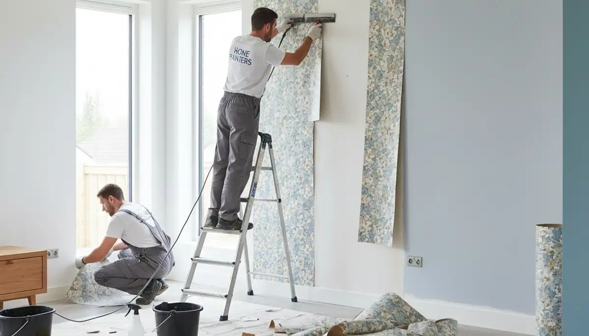 Professional wallpaper removal and wall prep by house painters in Lynchburg, VA